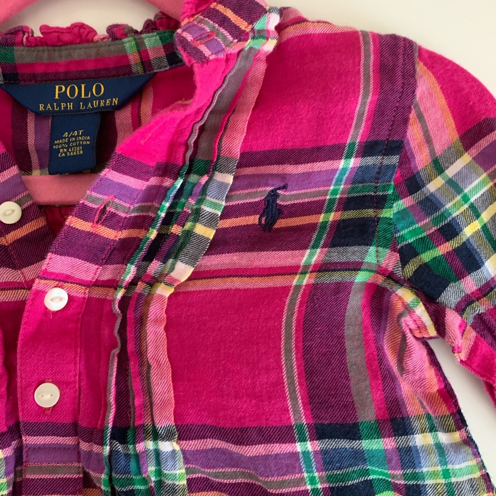 Pink plaid shirt